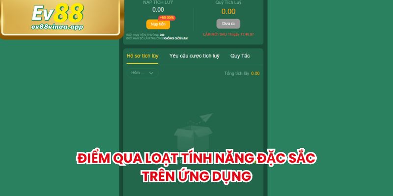 Điểm qua loạt tính năng đặc sắc trên ứng dụng