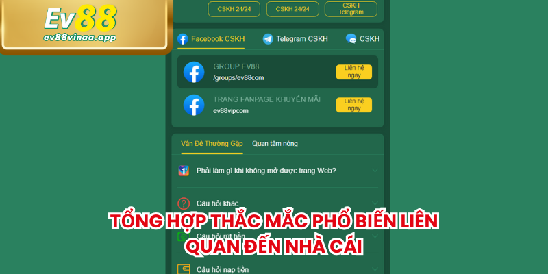 Tổng hợp thắc mắc phổ biến liên quan đến nhà cái