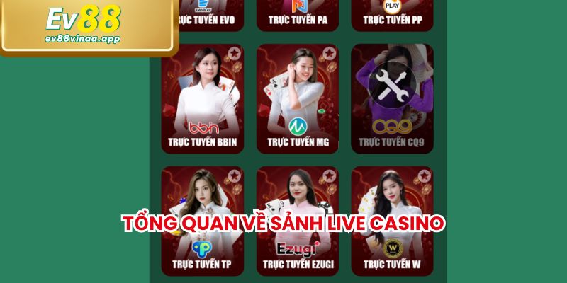 Tổng quan về sảnh live casino